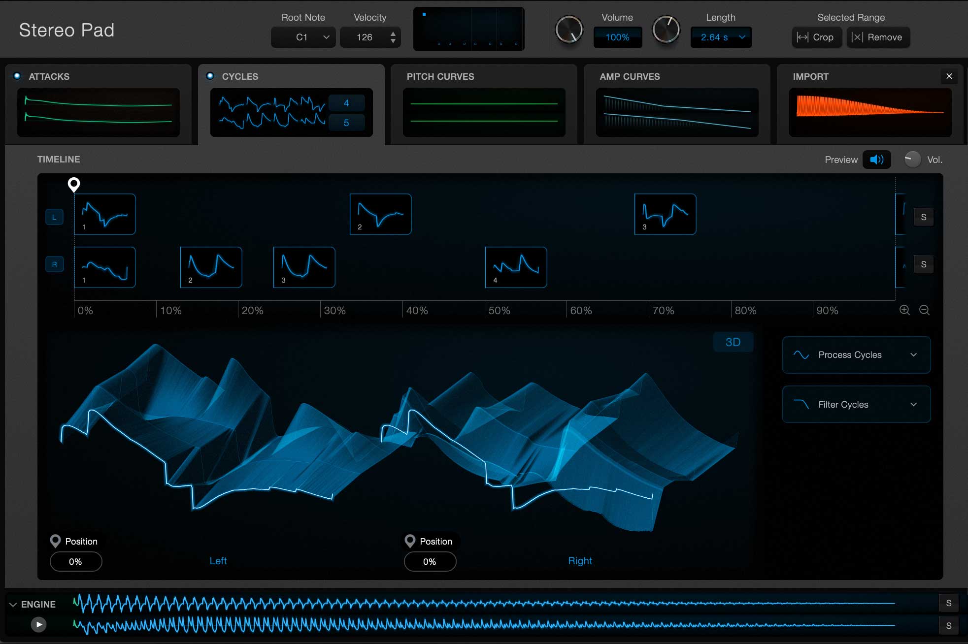Screenshot of application feature