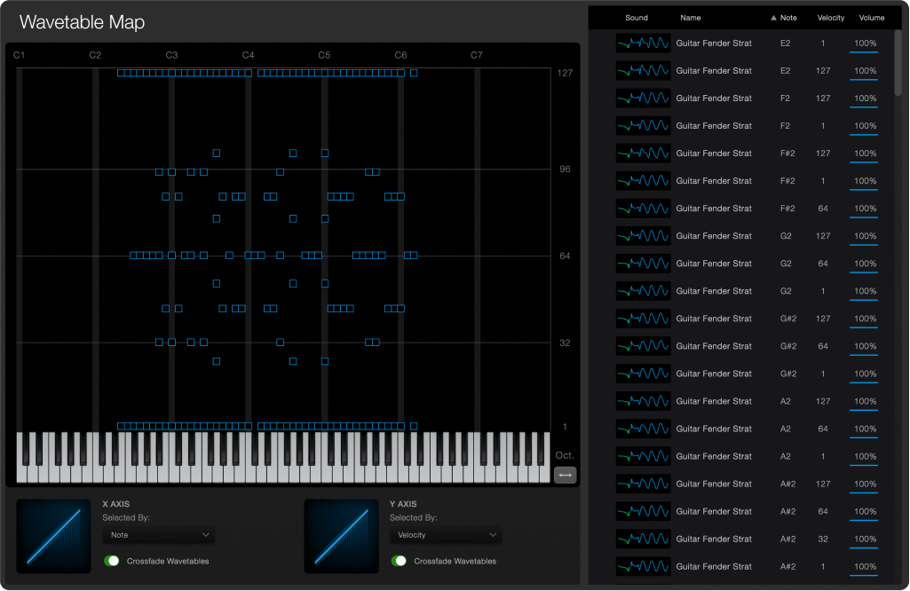 Screenshot of application feature