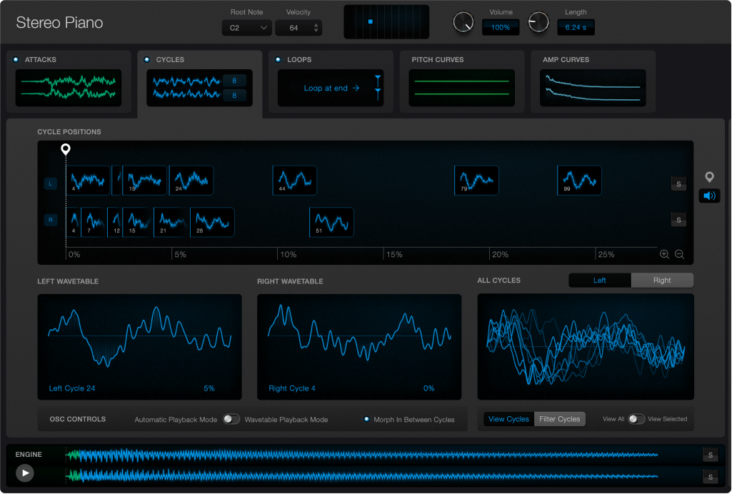 Screenshot of application feature